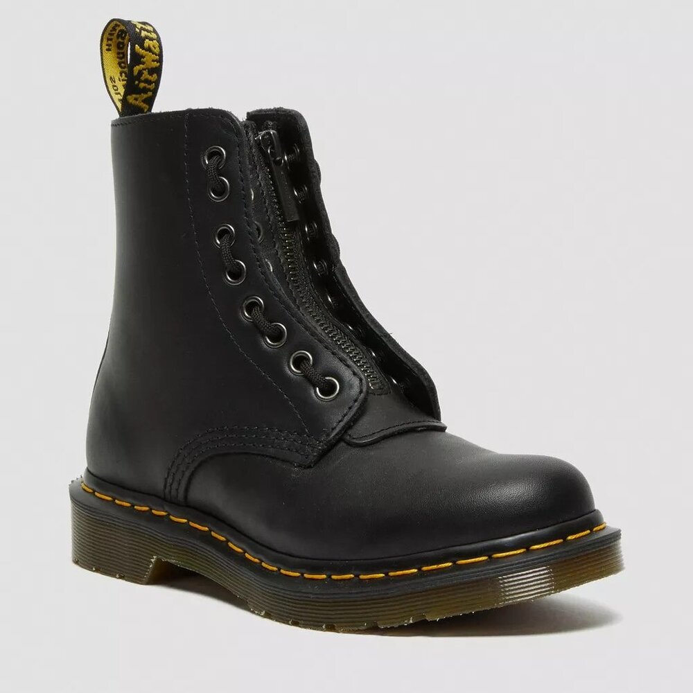 Dr. Martens - 1460 Women's Pascal Nappa Zipper Boots - Black - Leather - Size 6 - Picture 4 of 14